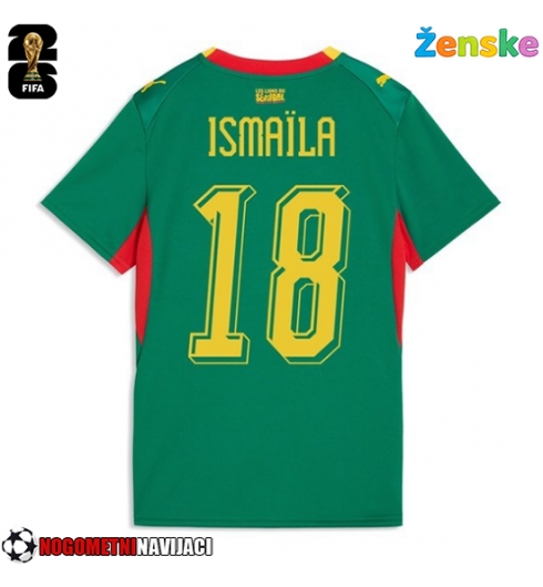 Ženske Nogometnih dresov Senegal Ismaila Sarr #18 Gostujoči SP 2026 Kratki rokavi Ženske Nogometnih dresov Senegal Ismaila Sarr #18 Gostujoči SP 2026 Kratki rokavi